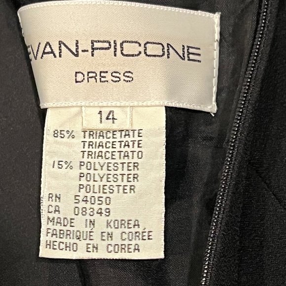 Evan Picone Sleeveless Maxi Dress, NWT, Black, 14 - Picture 2 of 11